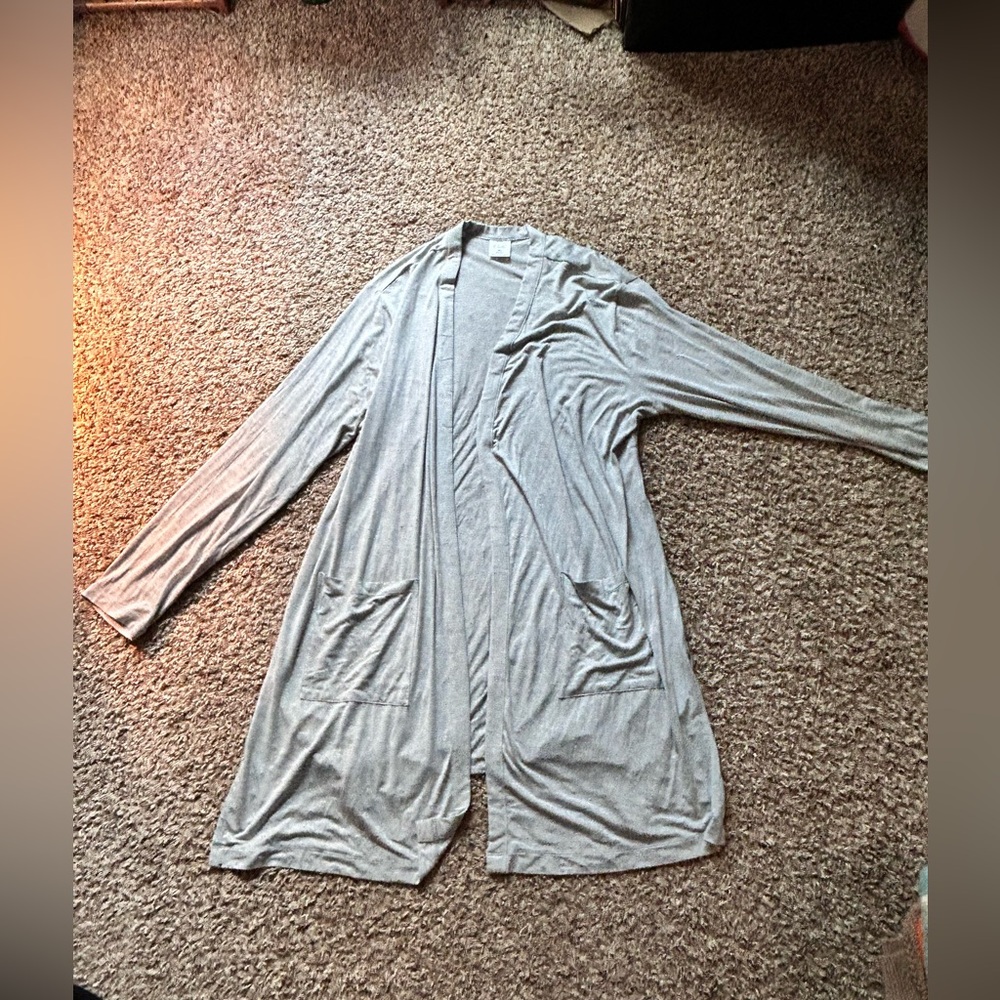 Grey duster/sweater